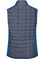 JN Dámská pletená hybridní vesta 02.0 royal melange/anthracite melange model 22489252 - Daiber