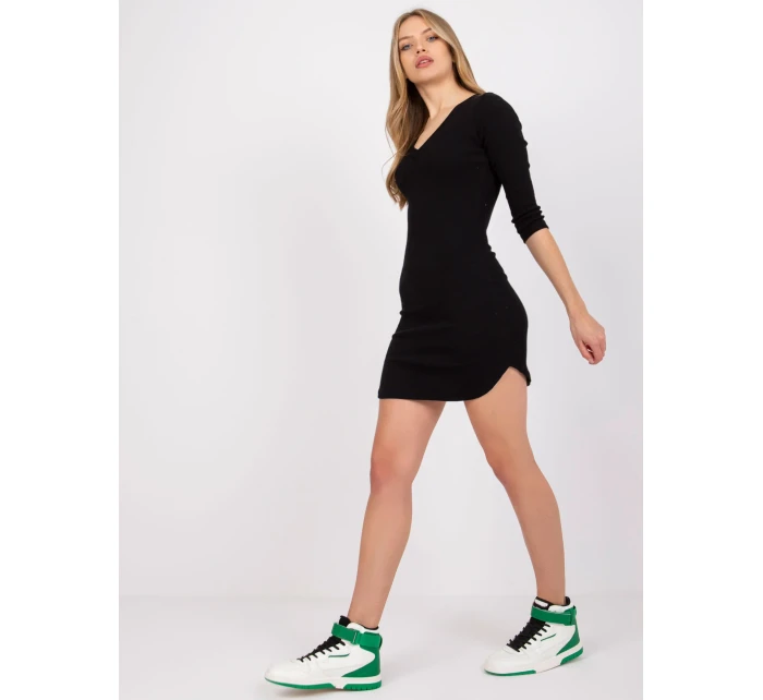 Šaty RV SK model 17047469 černá - FPrice Šaty RV SK model 17047469 černá - FPrice