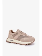 Dámske semišové tenisky na platforme Big Star HI-POLY SYSTEM - béžové Dámske semišové tenisky na platforme Big Star HI-POLY SYSTEM - béžové