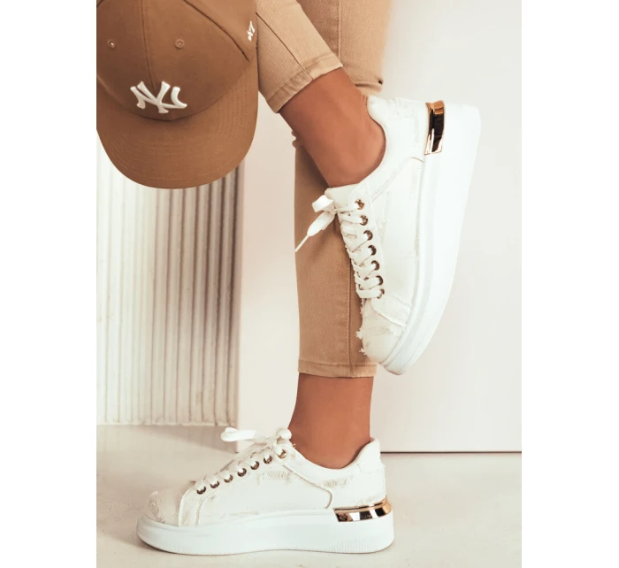 Dámské tenisky beige Dstreet model 21974083 - FashionStreet