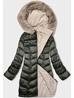 dámská zimní oboustranná bunda s kapucí model 21246531 - S'WEST dámská zimní oboustranná bunda s kapucí model 21246531 - S'WEST
