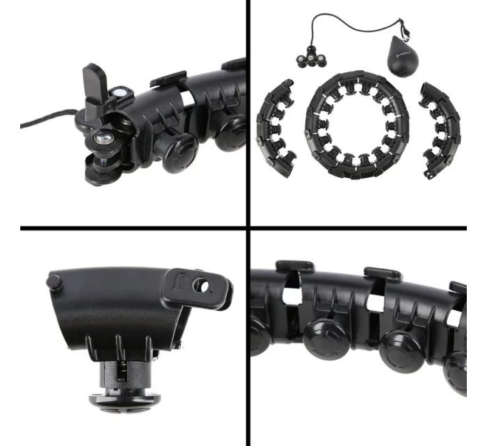 HMS HHW01 obruč s výstupkami a závažiami čierna HMS HHW01 obruč s výstupkami a závažiami čierna