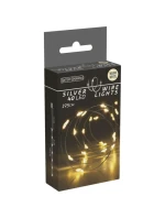 DRÔTENÉ SVIETIDLÁ NA BATÉRIE GIRLANDA 40 VIEDLA TEPLÁ BIELA