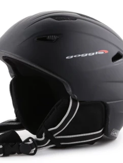 Lyžiarska prilba s okuliarmi Black Matt S300-2