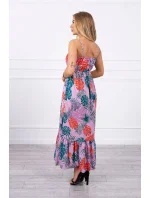 Šaty s motívom listov fialovej Šaty s motívom listov fialovej