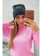 Dámská čepice graphite model 18752449 - K-Fashion Dámská čepice graphite model 18752449 - K-Fashion