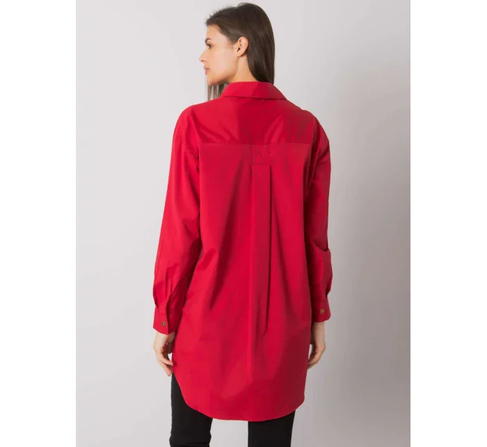 Košeľa EM KS 005.34 tmavo červená