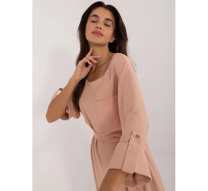 Šaty LK SK 509694.61 broskyňová