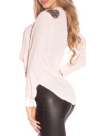 Sexy KouCla blouse with shoulderapplications