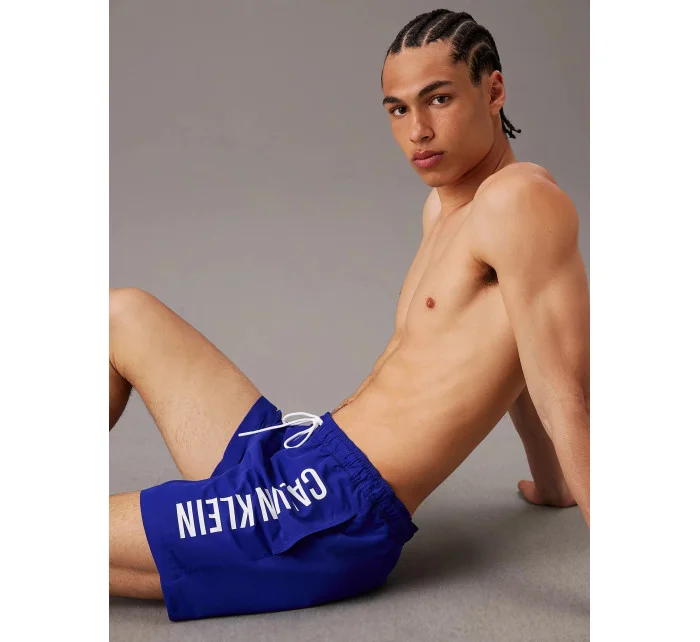 Pánske plavky KM0KM01004 C86 navy blue - Calvin Klein