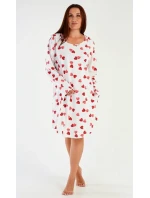 Dámske domáce šaty s dlhým rukávom Heart