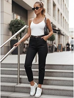 Spodnie damskie slim fit z paskiem czarne model 22278455 - FashionStreet