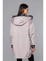 Dámska tenká bunda s kakaovým lemovaním (B8145-51)