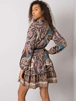 Šaty DHJ SK 15053.61 čierna a béžová