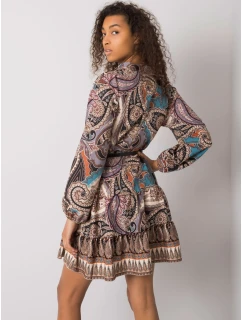 Šaty DHJ SK 15053.61 čierna a béžová