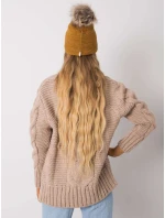 Dámska čiapka 69 tmavo žltá