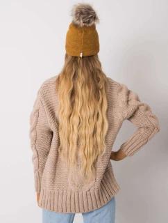 Dámska čiapka 69 tmavo žltá