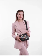 Dámska kabelka Vuch Coalie Flowers Black Dámska kabelka Vuch Coalie Flowers Black