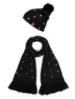 Dámsky set šatky a čiapky Vuch Nurit Set M-Black Dámsky set šatky a čiapky Vuch Nurit Set M-Black