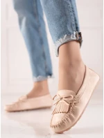 Trendy dámské hnědé mokasíny bez podpatku Trendy dámské hnědé mokasíny bez podpatku