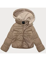 Dámska krátka zimná bunda s kapucňou J Style Dark Beige (16M9187-158) Dámska krátka zimná bunda s kapucňou J Style Dark Beige (16M9187-158)