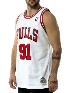 Mitchell & Ness Chicago Bulls NBA Swingman Jersey Bulls 97-98 Dennis Rodman M SMJYAC18079-CBUWHIT97DRDN Pánske oblečenie