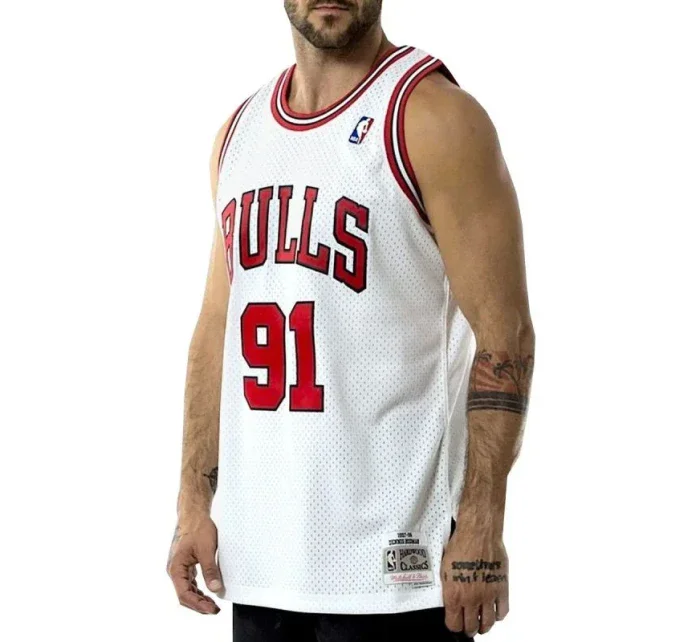 Mitchell & Ness Chicago Bulls NBA Swingman Jersey Bulls 97-98 Dennis Rodman M SMJYAC18079-CBUWHIT97DRDN Pánske oblečenie Mitchell & Ness Chicago Bulls NBA Swingman Jersey Bulls 97-98 Dennis Rodman M SMJYAC18079-CBUWHIT97DRDN Pánske oblečenie