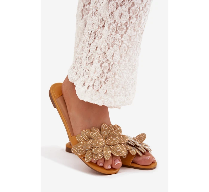 Dámské ploché s ozdobou Žluté Grelora