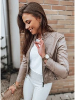 Dámská bunda beige Dstreet model 21965617 - FashionStreet Dámská bunda beige Dstreet model 21965617 - FashionStreet