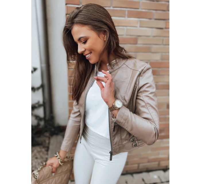 Dámská bunda beige Dstreet model 21965617 - FashionStreet Dámská bunda beige Dstreet model 21965617 - FashionStreet