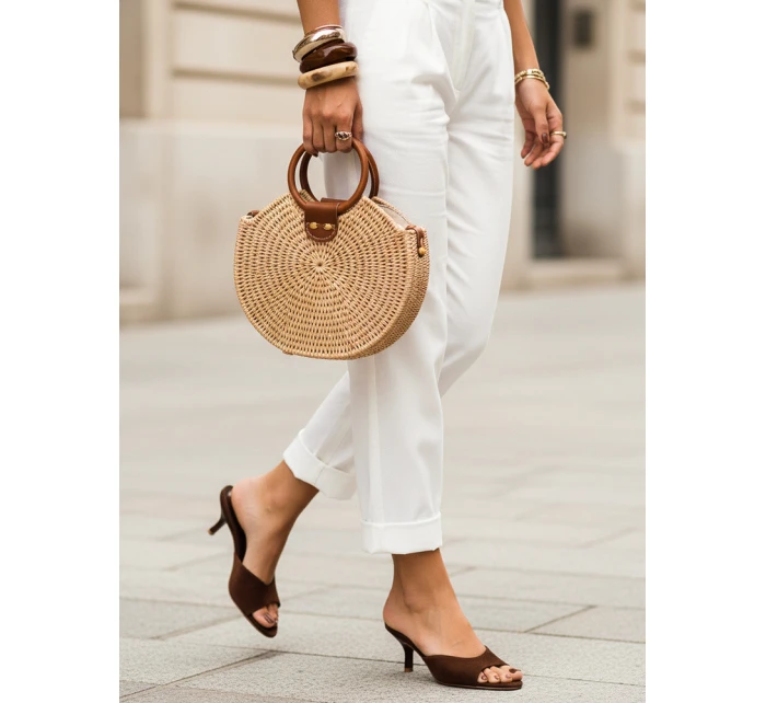 FashionStreet dámske semišové žabky moka ZY1390 FashionStreet dámske semišové žabky moka ZY1390