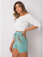 Šortky DHJ SN model 17459786 tyrkysová - FPrice Šortky DHJ SN model 17459786 tyrkysová - FPrice