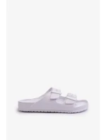 Dámske penové papuče s prackami biele Luciene