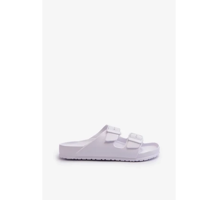 Dámske penové papuče s prackami biele Luciene