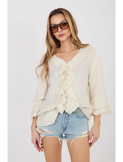 Košeľa s dlhým rukávom model 225519 Taliansko Moda Košeľa s dlhým rukávom model 225519 Taliansko Moda