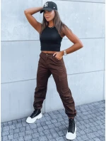 Dámske padákové nohavice ADVENTURE hnedé UY1638