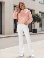 Dámská oversize mikina s potiskem růžová Dstreet model 21989129 - FashionStreet