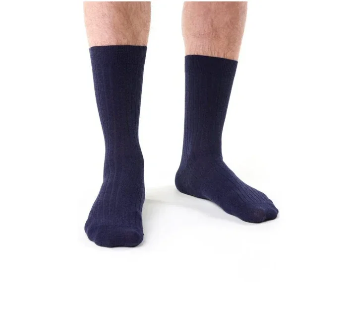 Pánské žebrované ponožky model 16327050 Merino - Steven Pánské žebrované ponožky model 16327050 Merino - Steven