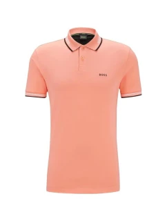 Pánske červené polo tričko BOSS Paul Open Red slim fit (50506193-649)