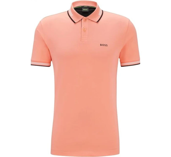 Pánske červené polo tričko BOSS Paul Open Red slim fit (50506193-649)