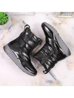 Dámske metalické snežnice W INT1785B - Big Star