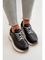 Dámské Sneakers Sportovní Obuv Z Eko Kůže Big Star model 21669630 HiPoly System Černé - Big Star Shoes