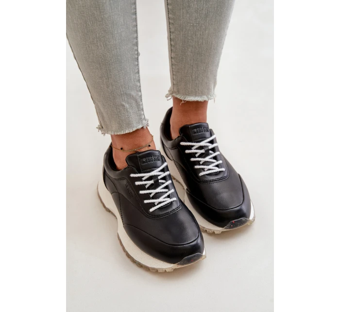 Dámské Sneakers Sportovní Obuv Z Eko Kůže Big Star model 21669630 HiPoly System Černé - Big Star Shoes