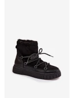 Dámské sněhule s šněrováním Černé Isalisse Dámské sněhule s šněrováním Černé Isalisse