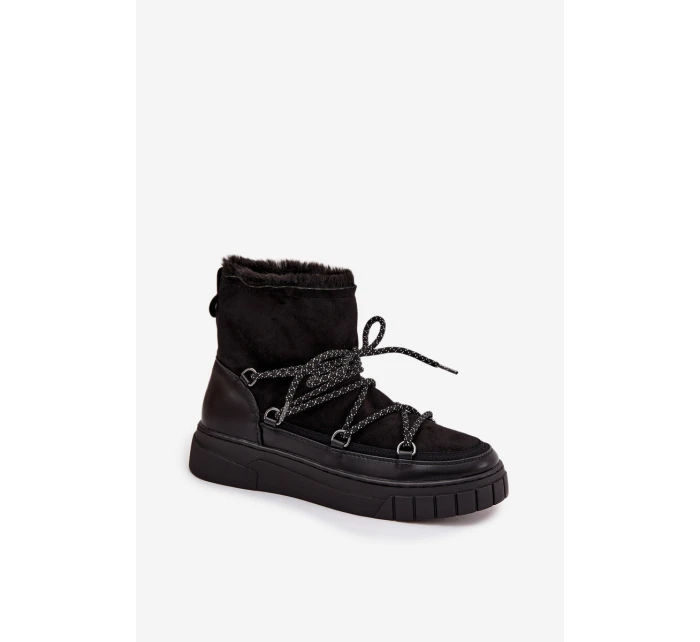 Dámské sněhule s šněrováním Černé Isalisse Dámské sněhule s šněrováním Černé Isalisse