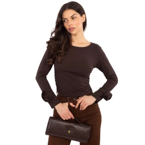 Bluzka IT BZ model 21859090 ciemny brązowy - FPrice Bluzka IT BZ model 21859090 ciemny brązowy - FPrice