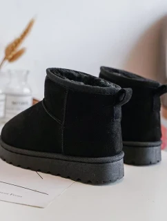 Dětské sněhule zateplené černá Nallita