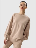 Dámska oversize mikina 4F - béžová