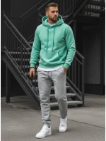 Pánská mikina s kapucí mint Dstreet model 21962720 - FashionStreet Pánská mikina s kapucí mint Dstreet model 21962720 - FashionStreet