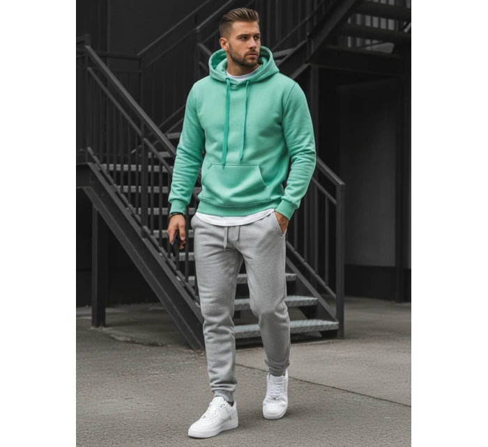 Pánská mikina s kapucí mint Dstreet model 21962720 - FashionStreet Pánská mikina s kapucí mint Dstreet model 21962720 - FashionStreet